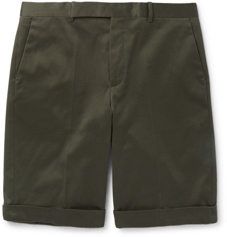 cotton twill bermuda shorts