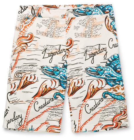 printed cotton shorts