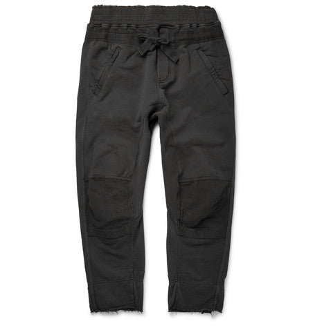 slim fit distressed cotton sweatpants