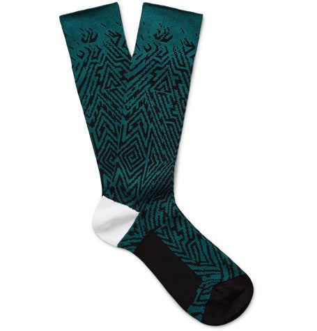 jacquard knit socks
