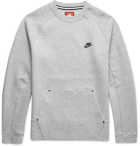 cotton blend tech fleece sweatshirt