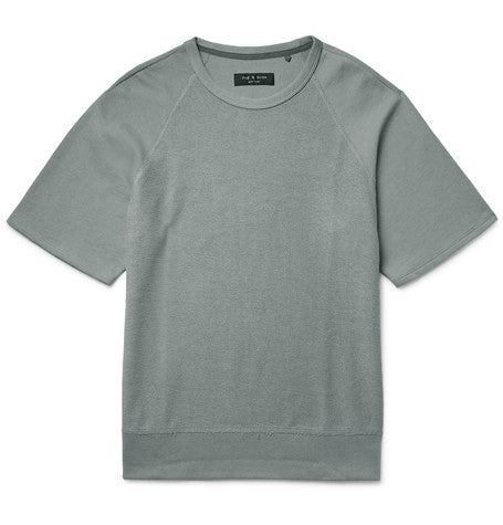 oversized reverse weave cotton jersey sweatshirt