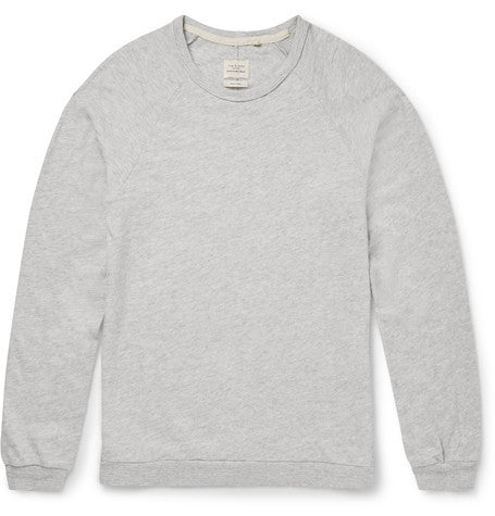 slim fit melange cotton t shirt