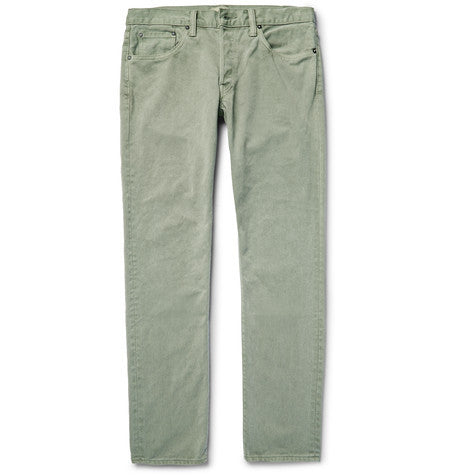 m001 slim fit painted denim jeans