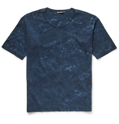 slim fit tie dyed cotton jersey t shirt