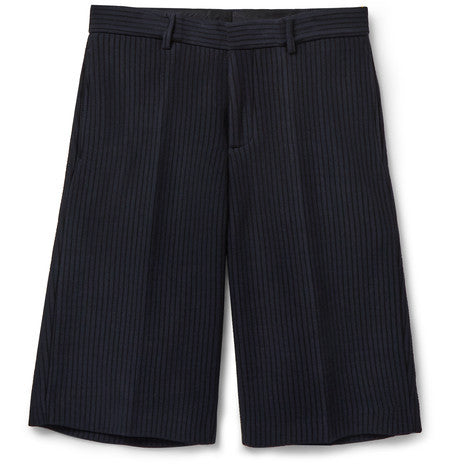 striped tech jersey bermuda shorts