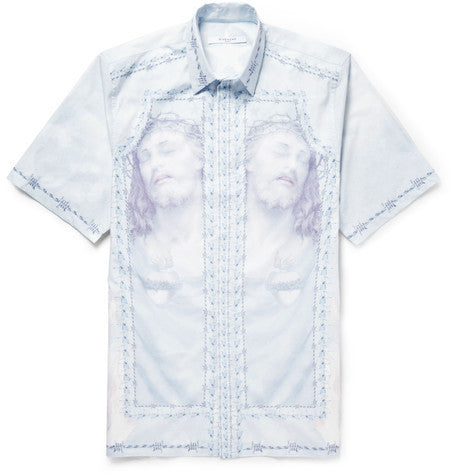 columbian fit printed cotton shirt