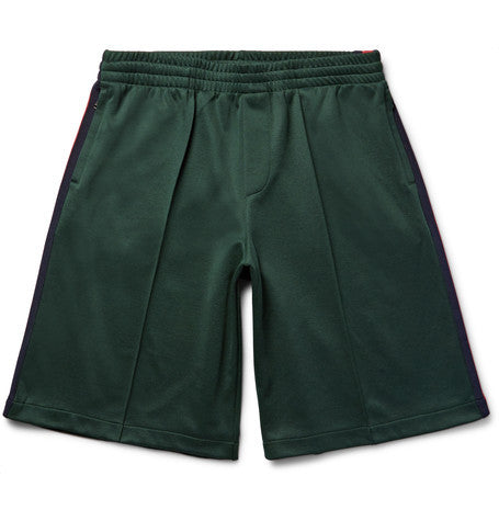 striped tech jersey shorts