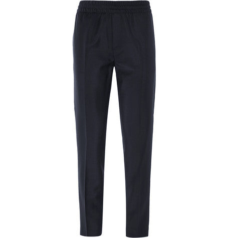 ryder tapered wool and mohair blend trousers