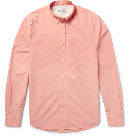 isherwood slim fit button down collar cotton poplin shirt