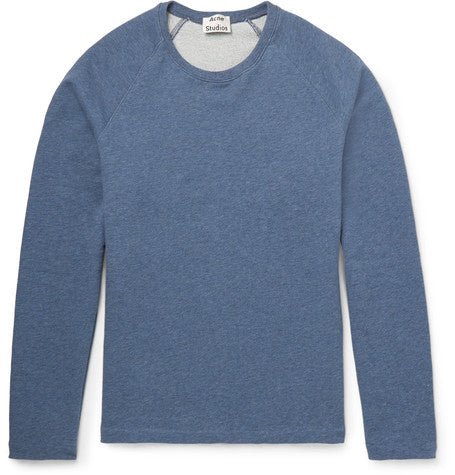 finn loopback cotton jersey sweatshirt