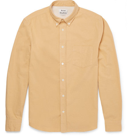 isherwood button down collar cotton twill shirt