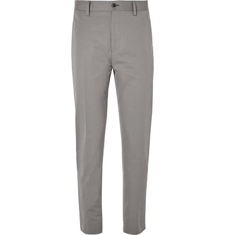 stan slim fit cotton twill trousers
