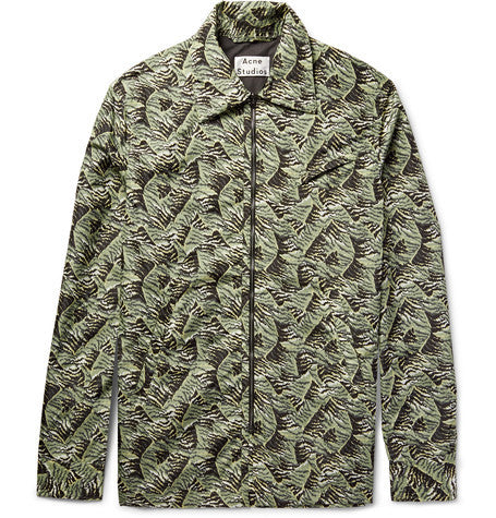 merick camouflage print shell jacket