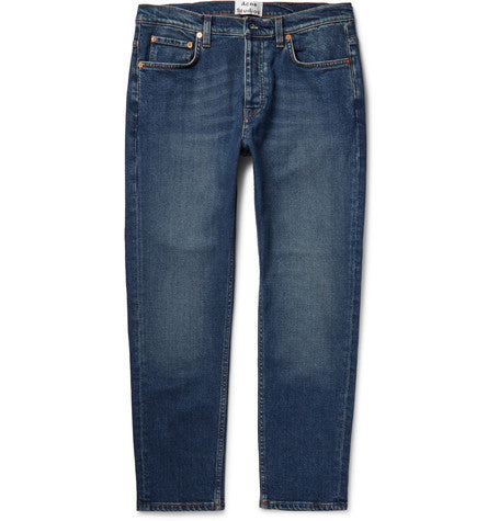 town slim fit washed denim jeans