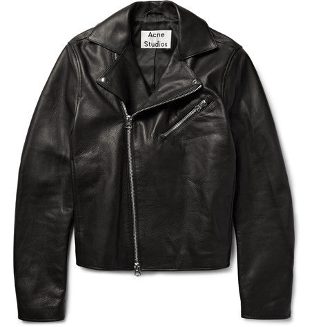 gibson leather biker jacket