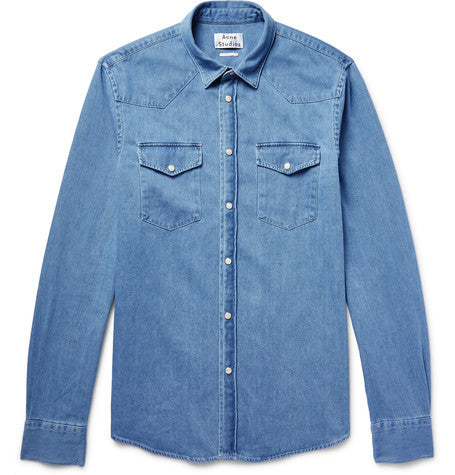 ewing slim fit denim shirt