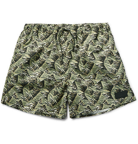 perry printed mid length swim shorts