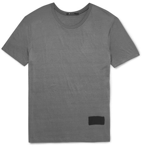 t by alexander wang slim fit silk and cotton blend t shirt