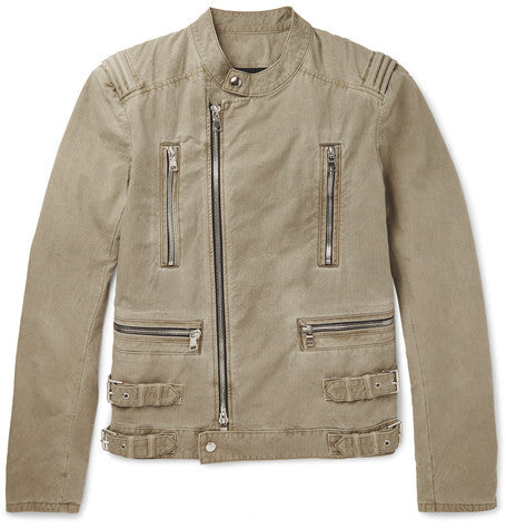 cotton biker jacket
