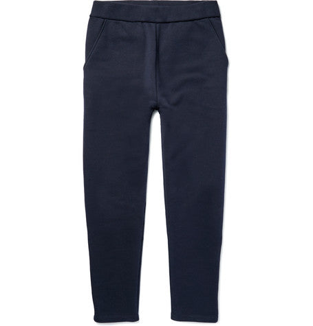 loopback cotton blend jersey sweatpants