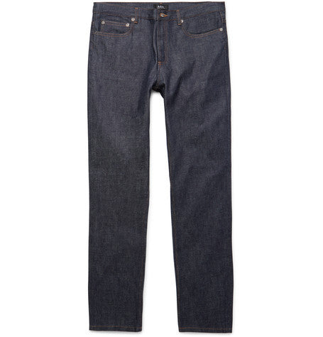 low standard slim fit dry selvedge denim jeans