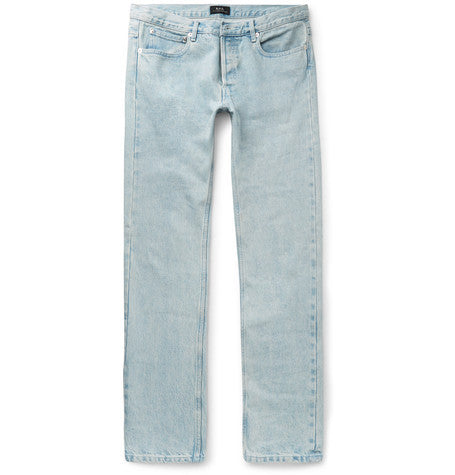 petit new standard slim fit bleached denim jeans