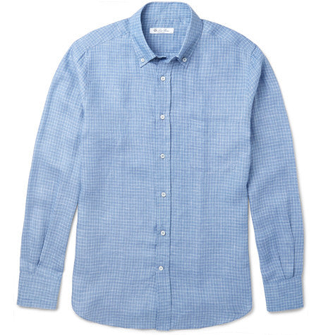 checked linen shirt