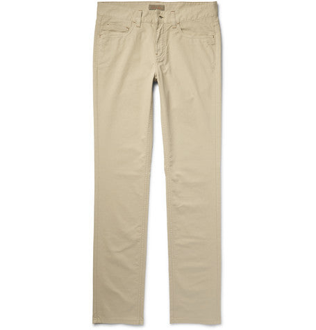 stretch cotton trousers