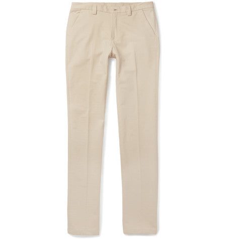 golf slim fit stretch cotton trousers