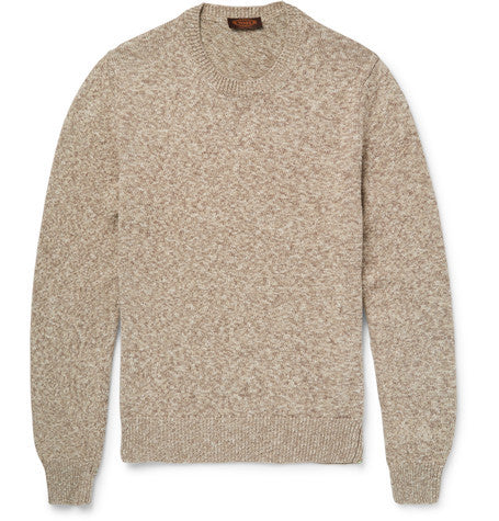 marled cotton sweater