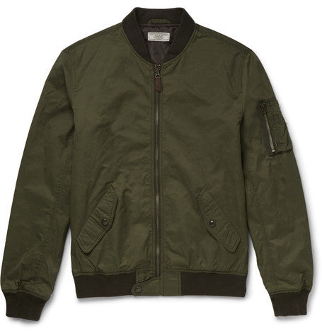 wallace   barnes a2 twill bomber jacket