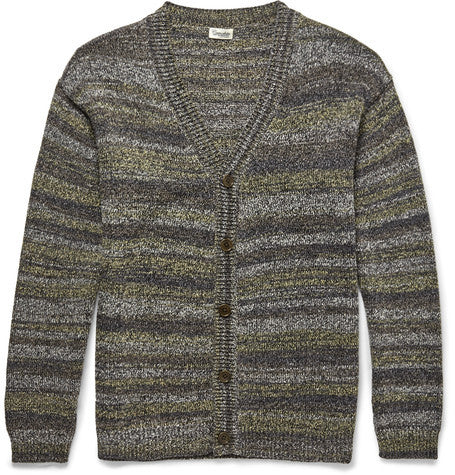 slim fit cotton blend cardigan
