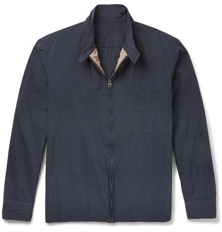 slim fit cotton blend jacket