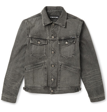 slim fit denim jacket