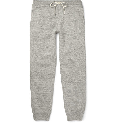 varsity cotton blend sweatpants