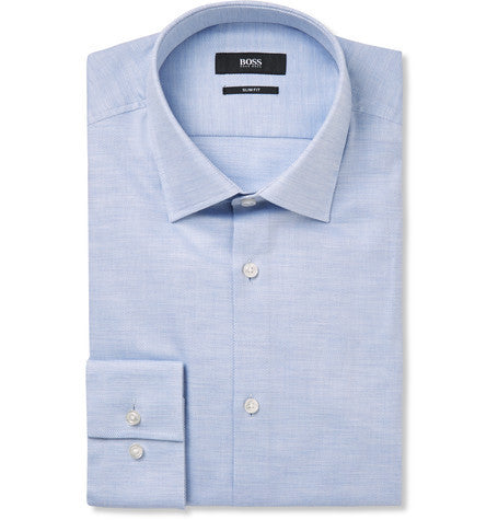 blue jenno cotton pique shirt