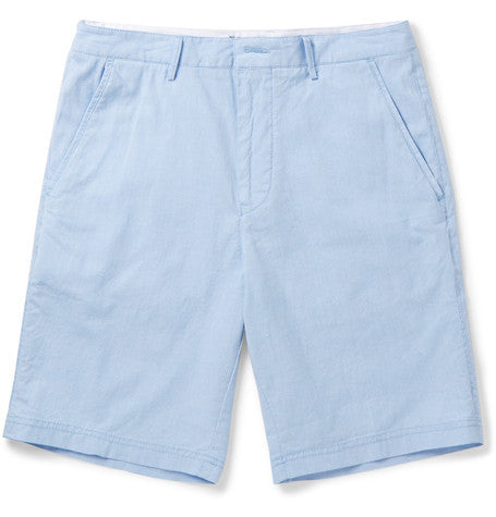 striped stretch cotton shorts