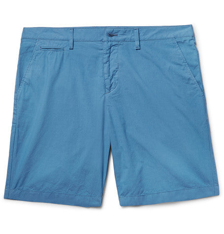 brit slim fit washed cotton shorts
