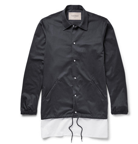 wrex poplin panelled cotton twill jacket