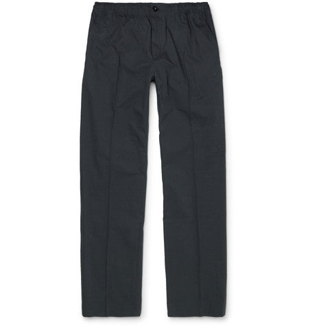 pleated cotton trousers