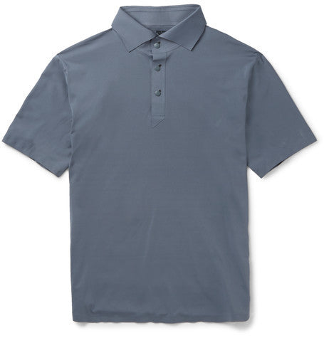 s i o  slim fit stretch jersey polo shirt