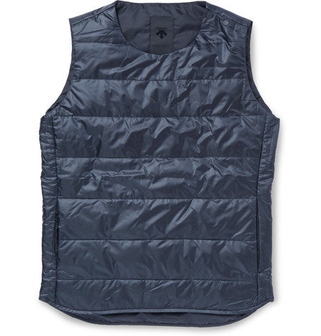 h c s  quilted shell down gilet