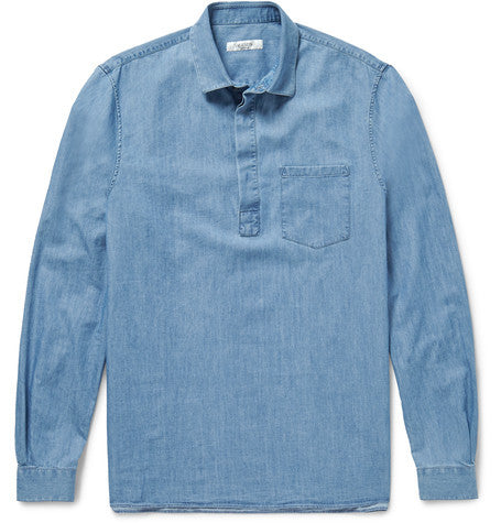 washed denim shirt