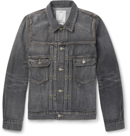social sculpture 101 washed selvedge denim jacket