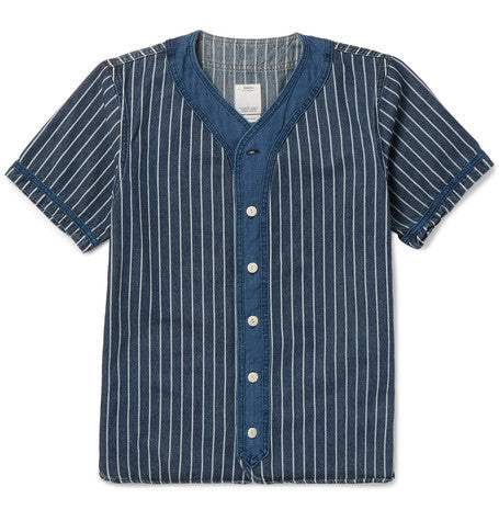 dugout indigo dyed cotton shirt