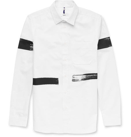 paint print cotton shirt