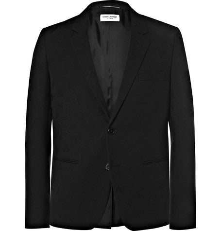 virgin wool jacquard blazer