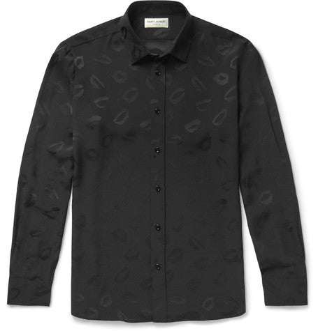 lip jacquard shirt