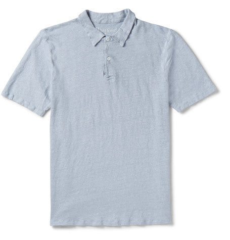 linen polo shirt